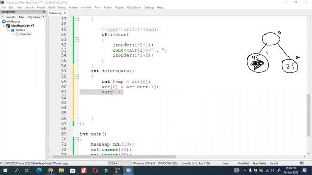 #45 DSA | Max Heap Code | Programming with Rana Waqas in Urdu/Hindi