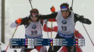 БИАТЛОН. ЧМ 2015. Контиолахти (Финляндия). Мужчины. Гонка преслед 12,5 км. Первый. 08.03.2015. 1080