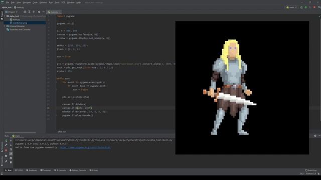 How to CHANGE TRANSPARENCY in Python - Pygame Tutorial смотреть онлайн
