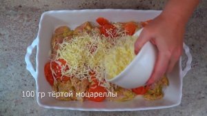 Сочная курица в духовке кето рецепт, короткий видео рецепт. Пюре из цветной капусты.