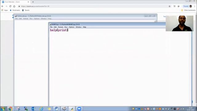 Python Pattern Programs - Printing Stars '*' in Right Angle Triangle Shape | Star Pattern