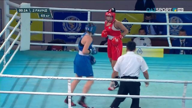 Бокс. ЧРК. Финал. Женщины (69 кг). Дарига Шакимова - Валентина Хальзова смотреть онлайн