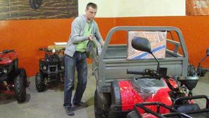 Квадроцикл с кузовом. Готов к уборке урожая!