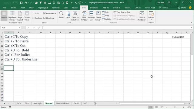 Excel - Master Excel Shortcuts with Ctrl Keys for Unstoppable Productivity - Episode 2147