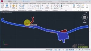 Вычитание одного замкнутого контура из другого в AutoCAD