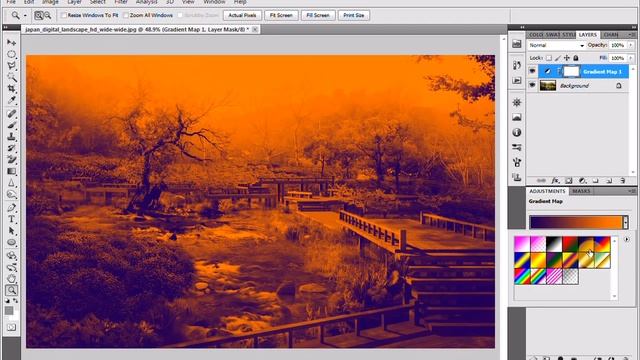 Adobe Photoshop Tutorial - Gradient Maps - смотреть видео онлайн от ...