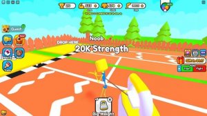 ЭВОЛЮЦИЯ НУБИКА КАЧКА ОТ СКЕЛЕТА ДО МЕГА КАЧКА В Strength Simulator роблокс