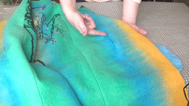 Делаем прорезной карман на готовом изделии. Валяние