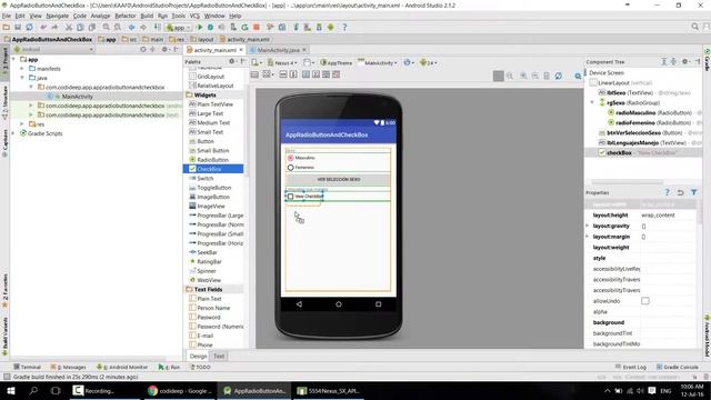 ANDROID: 008-MANEJO DEL CONTROL RADIOBUTTON Y CHECKBOX смотреть онлайн
