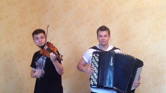 #ЖаждаЗвука-2015#СКРИПКА и БАЯН cover remix.Ковжун Денис и Данской Андрей. Москва смотреть онлайн