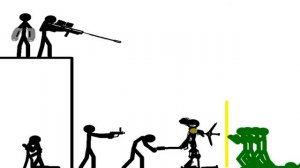 анимация про стикменов которые сражались с зомби