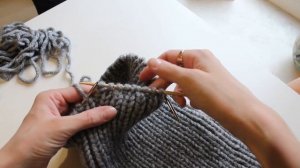 Объемная зимняя шапка спицами за 2 часа / Подробный мастер - класс