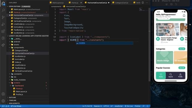LCRN EP17 - Online Learning App (Part 1) - React Native UI | Animation | Custom Bottom Tab Navigato смотреть онлайн