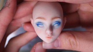 Роспись лица БЖД куколки из моей коллекции. Пошаговый туториал.