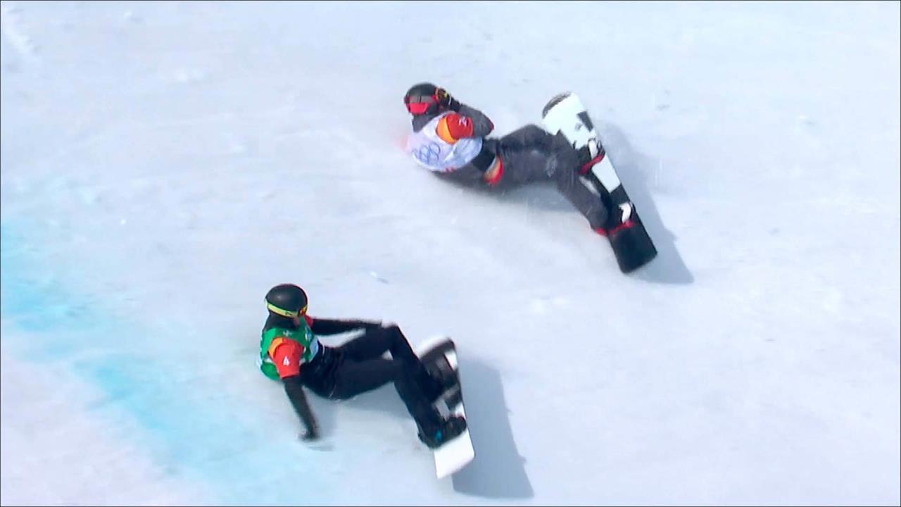 Российский сноубордист Николай Олюнин сломал ногу во время ...