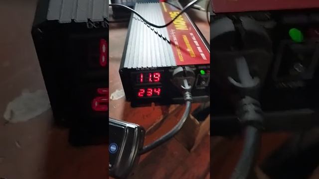 Inverter Powland 5000w load test 1000w hairdryer