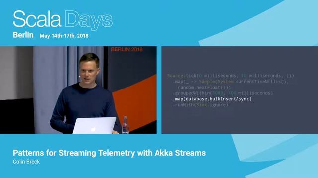 Patterns for Streaming Telemetry with Akka Streams by Colin Breck смотреть онлайн