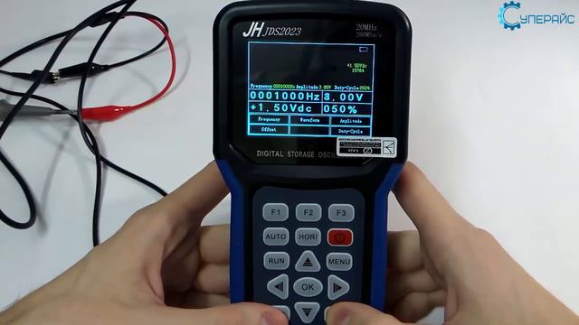 Видеообзор цифрового портативного осциллографа JINHAN JDS2023 от интернет магазина Суперайс