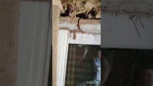 замена перемычки над окном старого дома.