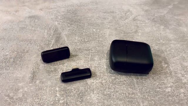 Беспроводной петличный микрофон в зарядном кейсе на iPhone для блоггера / петличка / для Айфона