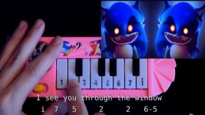 Ding Dong Hide & Seek /SONIC.EXE.EXE/ (how to play on a 1$ piano)