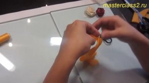 Роза из ткани за 20 минут. Мастер класс - техника кручения. Часть 2. Цветы из ткани