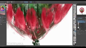 What is your favorite flower? | King Protea | Digital Speed Paint Timelapse | made in Krita