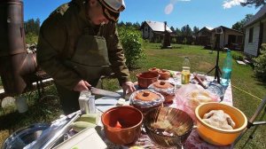 8 блюд Смокер паровоз за раз.