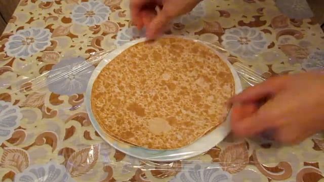 Рыбный торт "МОРЕ И ЧАЙКИ" из ПЕЧЕНИ ТРЕСКИ и ЛАВАША