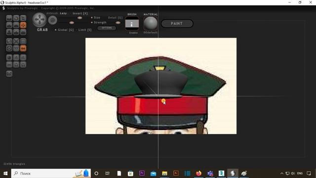 5. Моделирование фуражки в Pixologic Sculptris