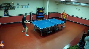 Настольный теннис. Японское перо из Украины. Table tennis. J-penhold from Ukraine.