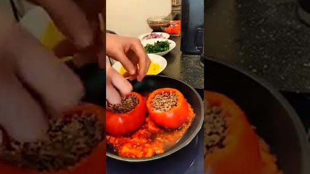 КАК ПРИГОТОВИТЬ ФАРШИРОВАННЫЕ ПОМИДОРЫ? Вкусные ФАРШИРОВАННЫЕ помидоры!