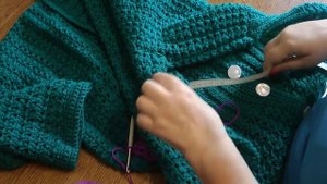 Осеннее пальто крючком