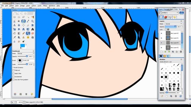 Draw With Paths Tool (Gimp) смотреть онлайн