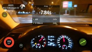 VW Passat CC 2.0 TSI (APR Stage 1) acceleration 0-100 402m