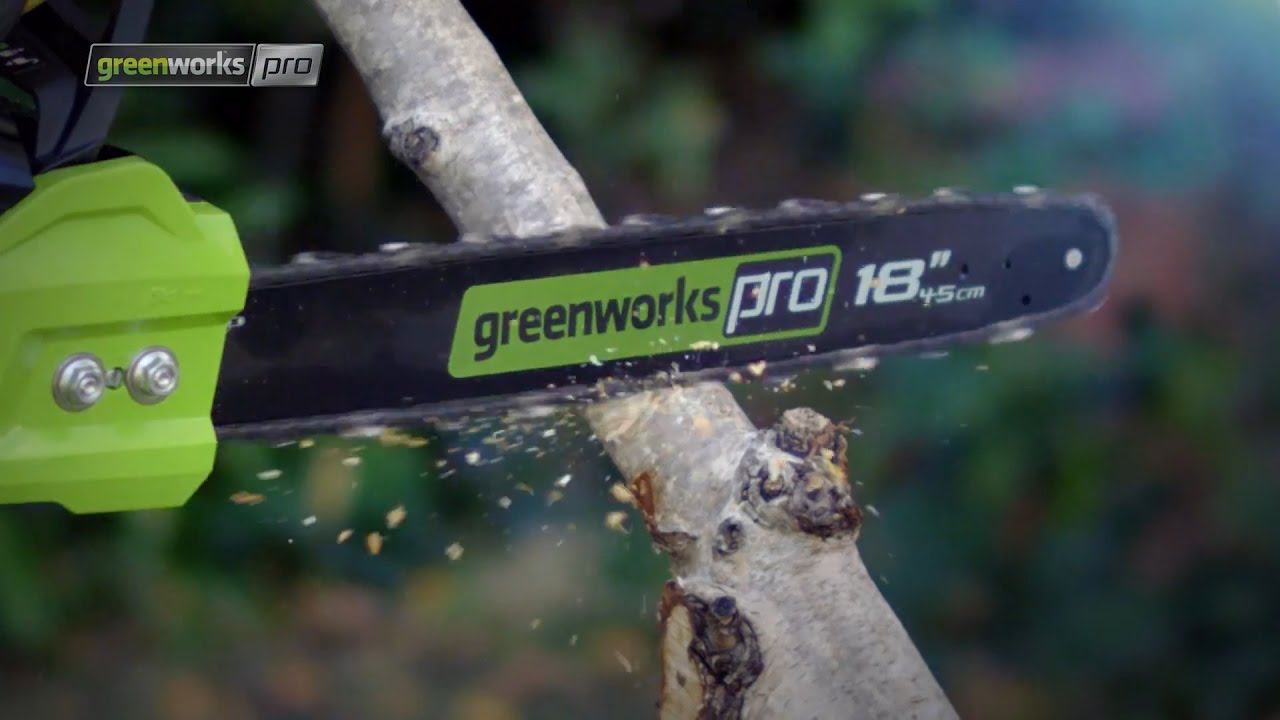 GreenWorks Аккумуляторная пила Pro 80 Вольт GD80CS50