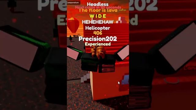 Roblox Curse Randomizer Helicopter Meme #shorts