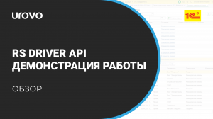 RS Driver API. Демонстрация работы