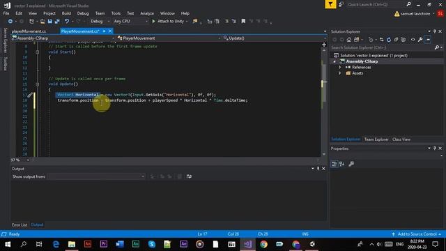 player movement control vector 3 tutorial | unity смотреть онлайн