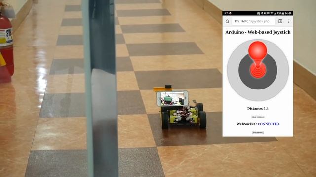 Distance Measurement Vehicle via Websocket смотреть онлайн