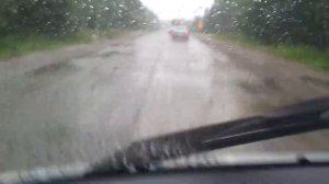 Трасса М-9. Рига - Москва. Ремонт дороги. 22.07.13.