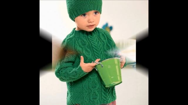 Детский Пуловер Спицами - 2019 / Children's Pullover / Kinder Pullover смотреть онлайн