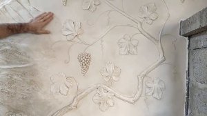 Барельеф виноградная лоза 3 часть покраска