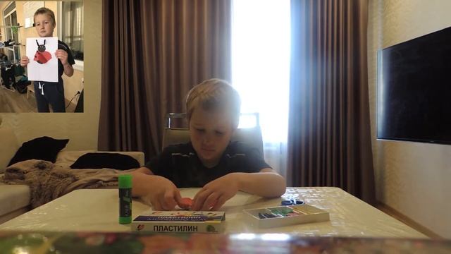 Божья коровка, объемная поделка из цветной бумаги смотреть онлайн