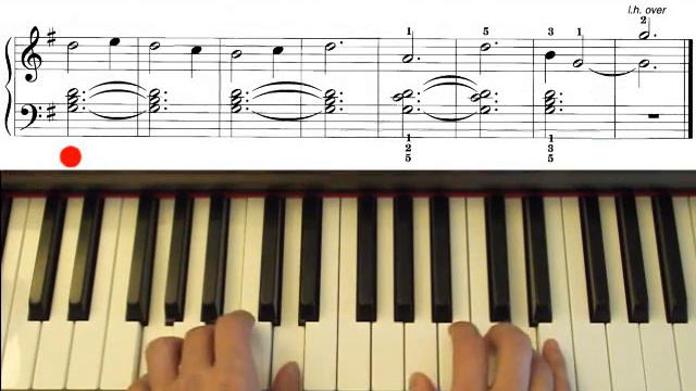 London Bridge is Falling Down, John Thompson`s easiest piano course, part 2 смотреть онлайн