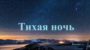 Тихая ночь.. (рассказ)..