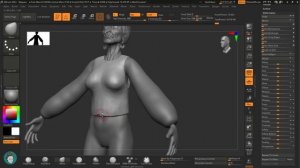 Урок 17.  Моделирование заготовки для одежды в Zbrush.