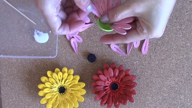 Quilling 3D Gerbera Daisy Using 1mm Strips || #quilling#quillingart#diy#diycrafts #springflowers смотреть онлайн