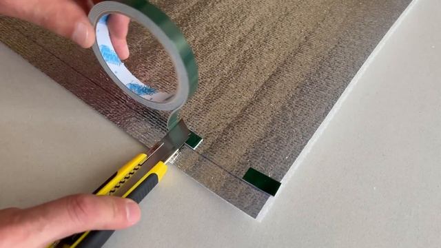 Бюджетный вариант рулонных штор на лето, из теплоизоляции, сделай сам, эффект прохлады 100%