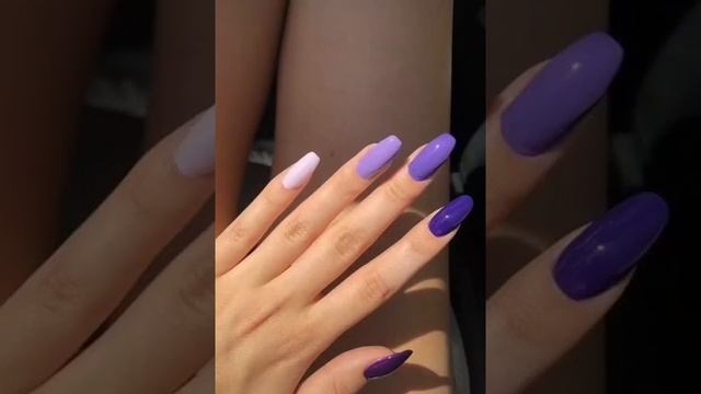 Идеи маникюра (фиолетовый), /маникюр/цвет/фиолетовый/рек/